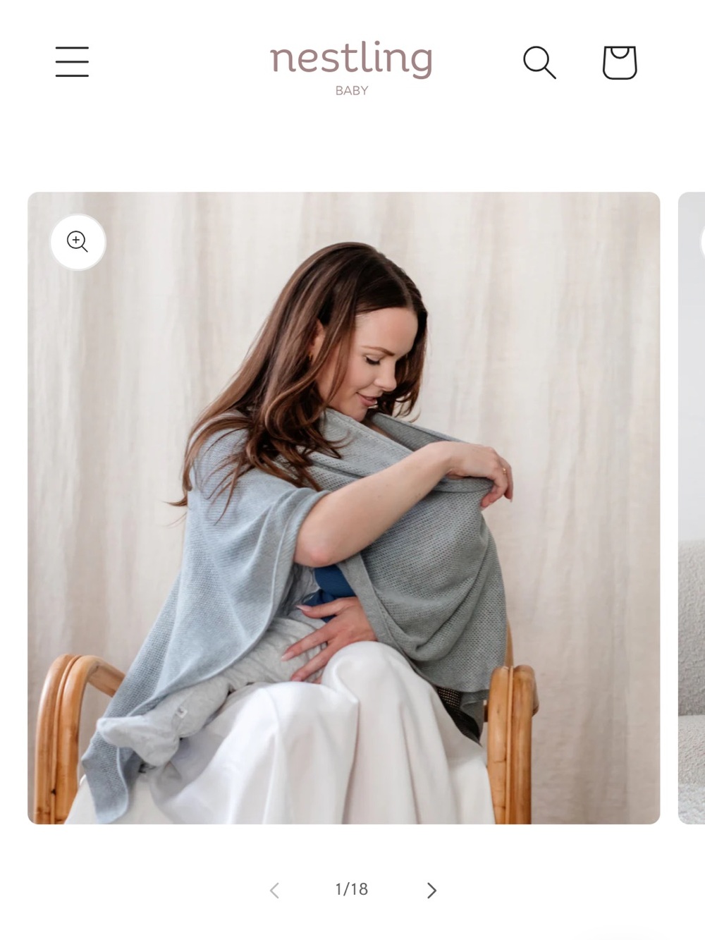 Nestling Baby Nursing cover